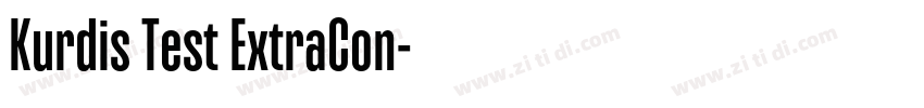 Kurdis Test ExtraCon字体转换